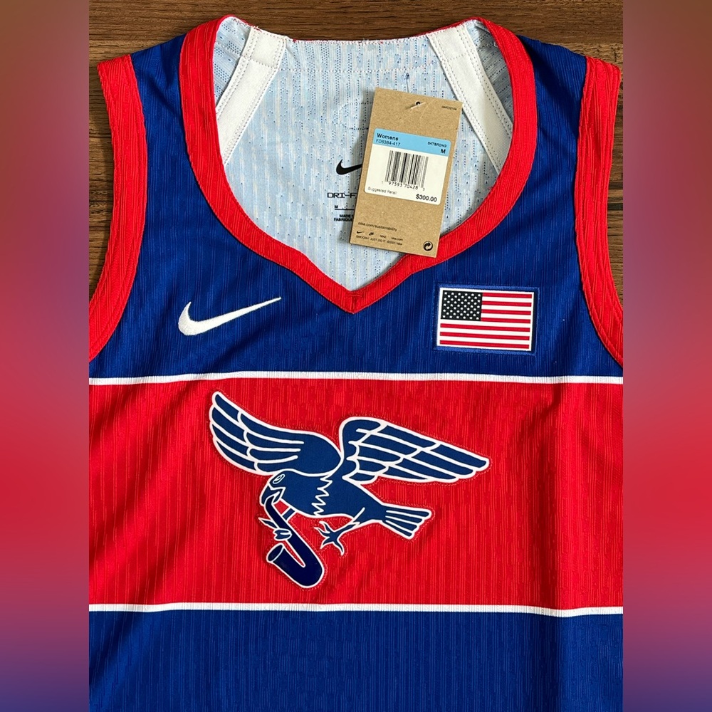 Nike Dri Fit ADV Team USA Paris Olympic Skateboarding Jersey (size wmns M) - Picture 3 of 13